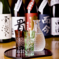 日本酒・焼酎ともに種類豊富なラインナップ