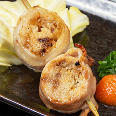 【国産豚串】串豚バラエノキ巻き,串豚バラトマト巻き,串豚バラエリンギ巻き,串豚バラオクラ巻き