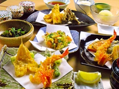 和食天ぷらさくさくのコース写真