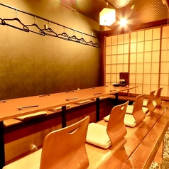 大・中宴会にはこちらの席がおすすめです。最大14名様までOK!