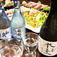 飲み放題コースにも人気の日本酒のご用意があり！