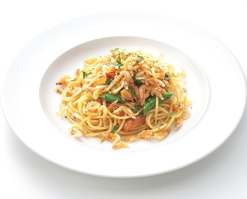 春のパスタ♪さっくさくの桜えびと春野菜のアーリオ・オーリオ♪3/9スタート