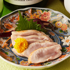 地鶏むね肉のタタキ