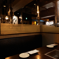 快適さ抜群のボックス席で楽しむ焼肉時間