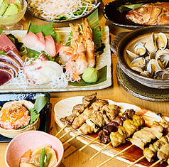 魚と串焼 發のコース写真