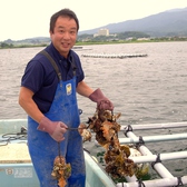 佐渡島加茂湖の牡蠣の生産者　榎さん