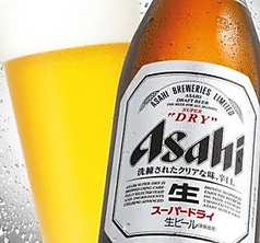 ビールはアサヒスーパードライをご提供しています。