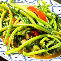 炎の空芯菜ピリ辛オイスター炒め