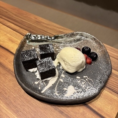 チョコブラウニー(バニラアイス添え)