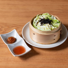 お通し キャベツのせいろ蒸し
