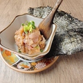 料理メニュー写真&nbsp;海苔で巻いて食べるなめろう