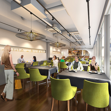 ブラッスリー モノクローム 天王寺ミオ駐車場ビルの雰囲気1