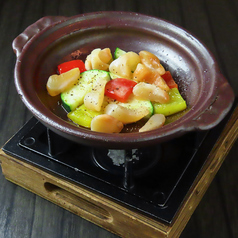 【七輪・陶板】真珠貝柱の陶板焼き