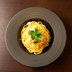 鶏もも肉のラグー和風ペペロンチーノ