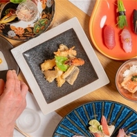 お寿司やお造り、逸品メニューなども各種ご用意