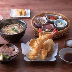 大海老天ぷらと京鴨御膳