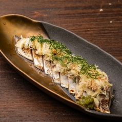 炙り〆鯖と燻製ガリ