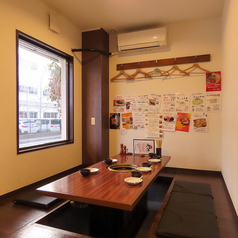 個室の掘りごたつ席はご予約時に完備します！大和の2号店は全席掘りごたつ席の個室ですので予約時にご相談ください。※写真は1号店になります。