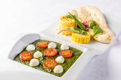 ほうれん草とチーズのサラダカレー セット
