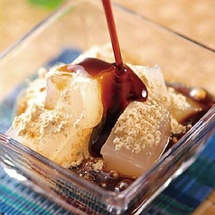 わらび餅きなこ黒蜜かけ