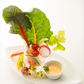 料理メニュー写真 スティックサラダと特製ディップソース