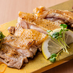 阿波尾鶏もも大火焼き　柚子胡椒添え