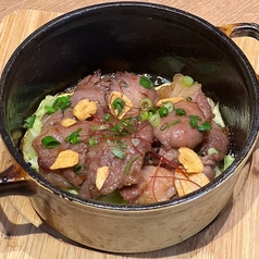 中落ちカルビとアンチョビキャベツ