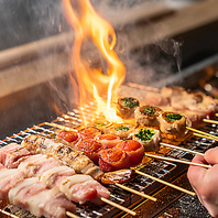 博多の焼き鳥！博多串焼き！鶏,牛,豚の肉から創作まで