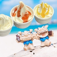 野菜とライス食べ放題コースはソフトクリーム食べ放題♪