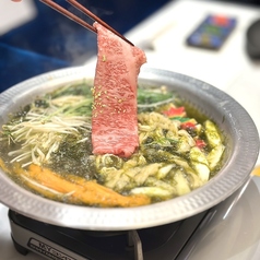 天 A5和牛 すき焼き しゃぶしゃぶのコース写真