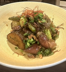 富山ホタルイカと春野菜のジュワッとニラバター