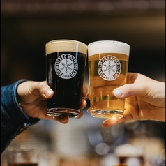 北海道江別産の自社醸造ビールを樽生最大12種提供！