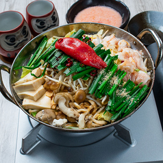 明太とろろもつ鍋