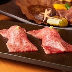 国産和牛の炙り寿司 1貫