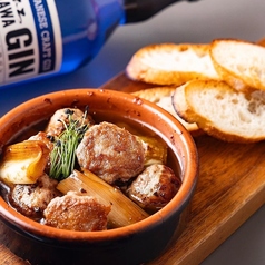 ～バケット付き～ 鴨つくねと白葱のアヒージョ