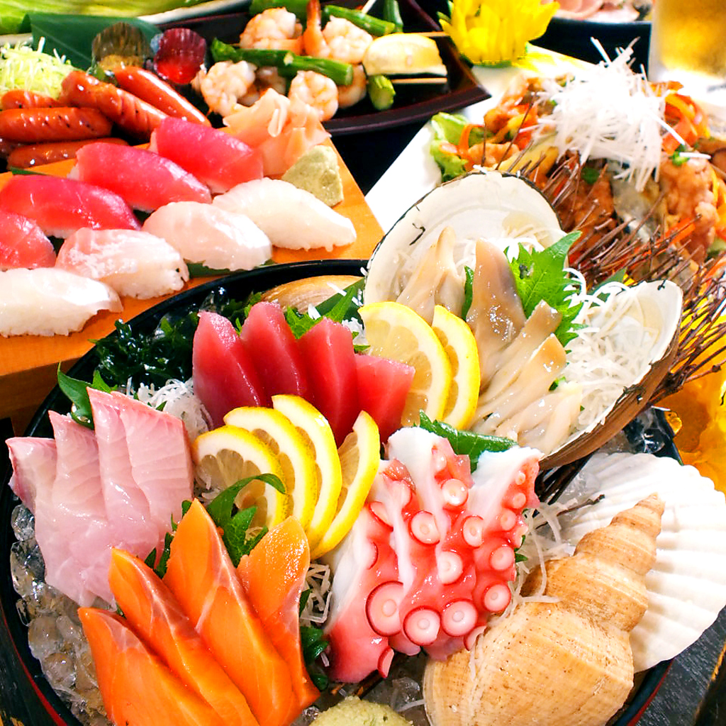 ゆったり2時間飲み放題付き♪宴会コースはクーポンで4000円～ご用意しております！