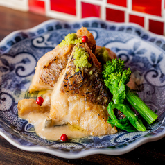 鯛の奈良西京蒸し～クリームソース～