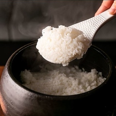 会津産米の釜炊き銀シャリ