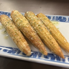 ヤングコーンあおさバター