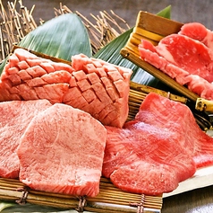 タンの一本盛り(特選厚タン・特上タン・塩タン・タンツラ・タン先)/タン先