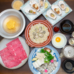 金沢牡蠣鍋 かき春のコース写真
