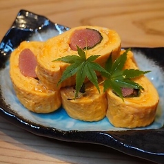 京都府産 濃紅卵と明太子の出汁巻き