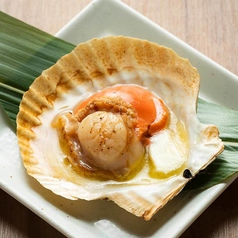 【北海道】殻付きホタテ貝醤油バター焼き