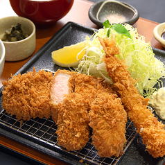 黒豚ロースミックスフライ定食