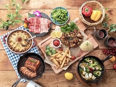 ボリューム満点なBBQプランを複数ご用意◎