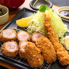 黒豚ひれミックスフライ定食
