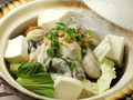 料理メニュー写真 野菜入り牡蠣鍋