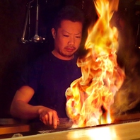 目の前で感じる迫力と真心