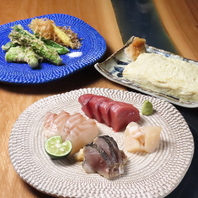 北海道の海の幸を創作料理で