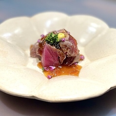 鰹の炙り　自家製ポン酢